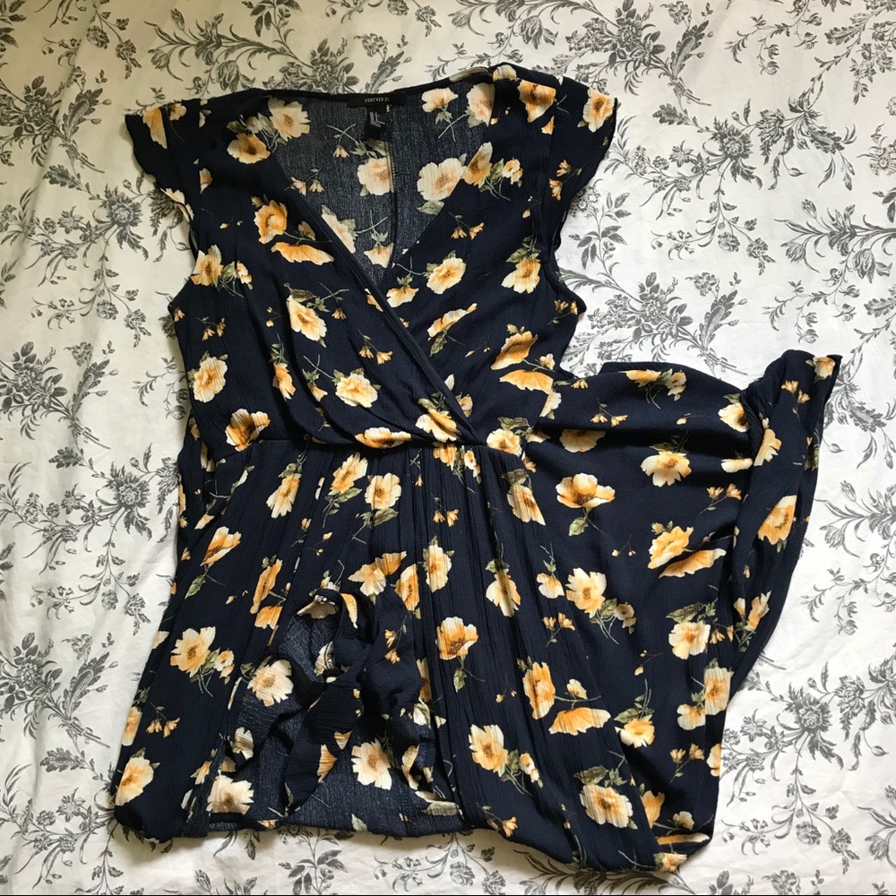 F21 Floral Romper